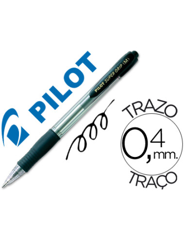 BOLIGRAFO PILOT SUPER GRIP NEGRO...