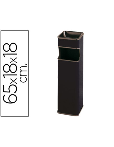 CENICERO PAPELERA CUADRADO 403NEGRO...
