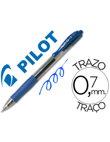 BOLIGRAFO PILOT G-2 AZUL TINTA GEL...