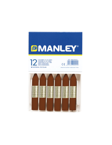 LAPICES CERA MANLEY UNICOLOR PARDO...