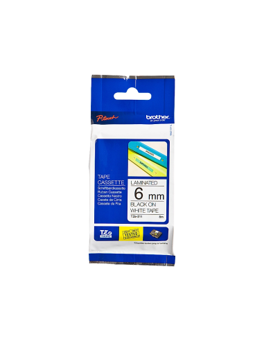 CINTA BROTHER TZE-211 BLANCO-NEGRO...