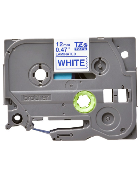 CINTA BROTHER TZE233 BLANCO-AZUL 12MM LONGITUD 8 M