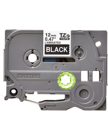 CINTA BROTHER TZE335 NEGRO-BLANCO 12MM LONGITUD 8M