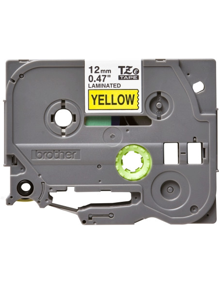 CINTA BROTHER TZE631 AMARILLO-NEGRO 12MM LONGITUD