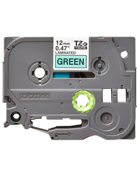 CINTA BROTHER TZE-731 VERDE-NEGRO 12MM LONGITUD 8