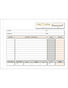 TALONARIO FACTURAS 4º...
