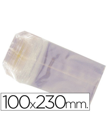 BOLSA CELOFAN 100X230 MM PAQUETE 100...