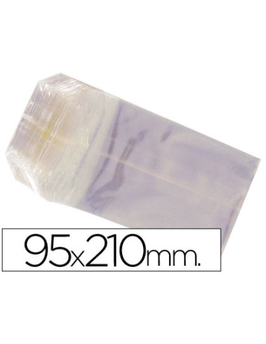 BOLSA CELOFAN 95X210 MM PAQUETE 100...