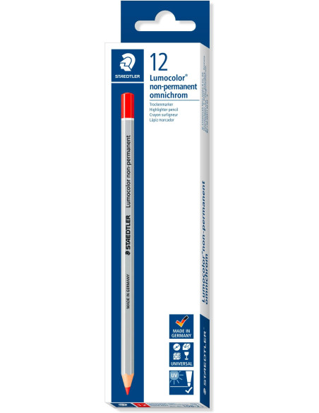 LAPICES STAEDTLER LUMOCOLOR OMNICHROM ROJO UNIDAD