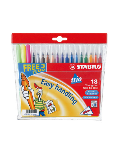 ROTULADOR ESCOLAR STABILO TRIOA-Z...