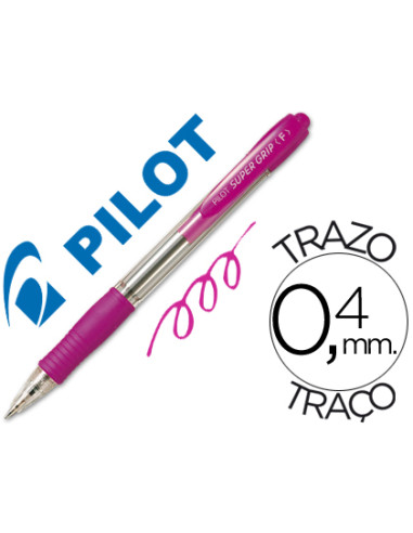 BOLIGRAFO PILOT SUPER GRIP ROSA...