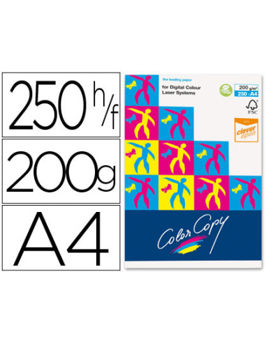 PAPEL COLOR COPY GLOSSY DIN A4 200...