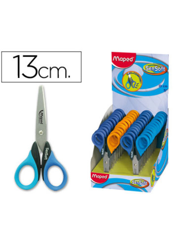 TIJERA ESCOLAR MAPED SENSOFT 13 CM