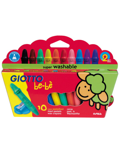 LAPICES CERA GIOTTO SUPER BEBE CAJA...