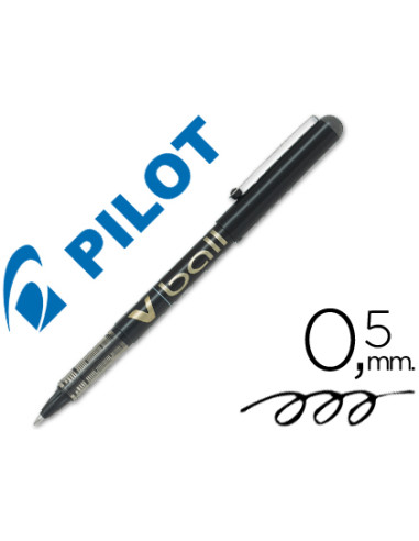ROTULADOR PILOT ROLLER V-BALL NEGRO...