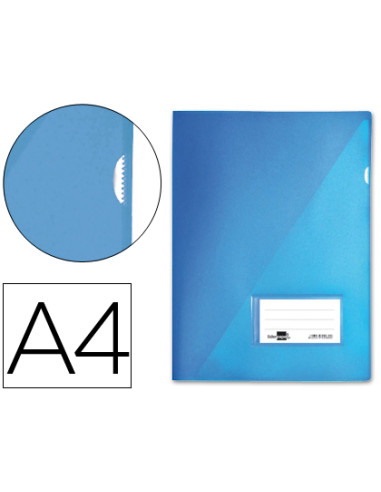 CARPETA LIDERPAPEL DOSSIER A4 UÐERO AZUL