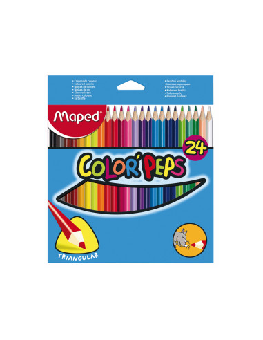 LAPICES DE COLORES MAPED TRIANGULARES...