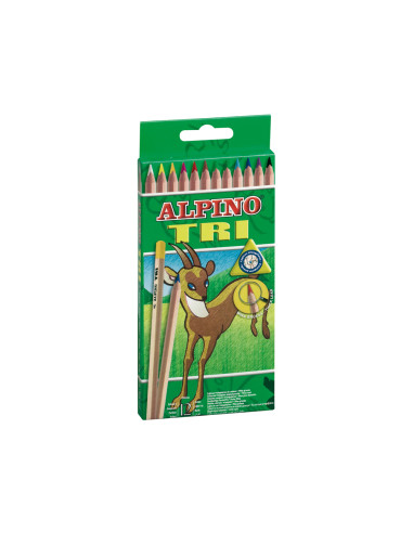LAPICES DE COLORES ALPINO TRI ESTUCHE...
