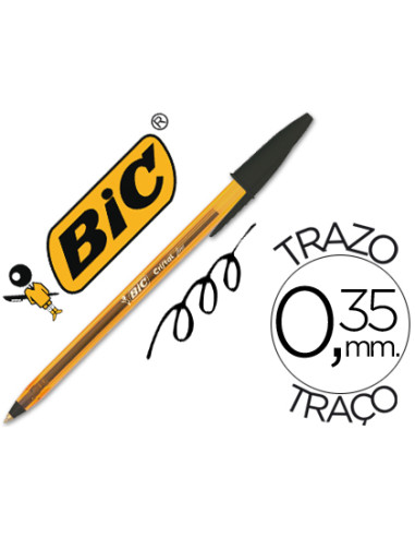 BOLIGRAFO BIC CRISTAL PUNTA FINA NEGRO