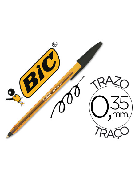BOLIGRAFO BIC CRISTAL PUNTA FINA NEGRO
