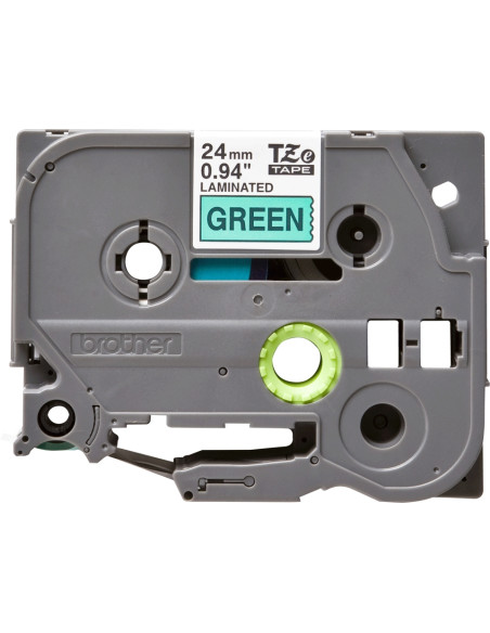 CINTA BROTHER TZE751 VERDE-NEGRO 24MM LONGITUD 8 M