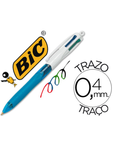 BOLIGRAFO BIC CUATRO COLORES CON GRIP...