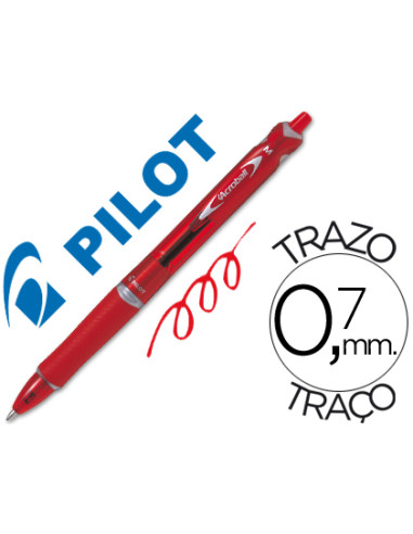 BOLIGRAFO PILOT ACROBALL ROJO TINTA...