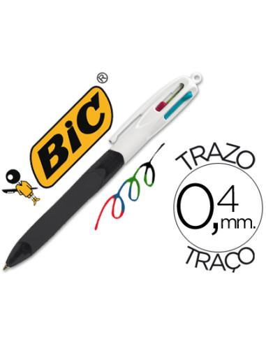BOLIGRAFO BIC CUATRO COLORES CON GRIP...