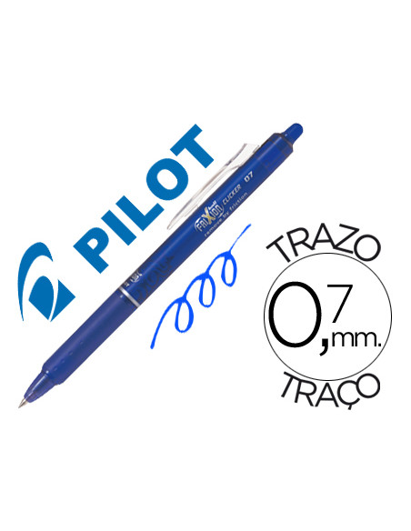 BOLIGRAFO PILOT FRIXION CLICKER BORRABLE 0,7 MM CO