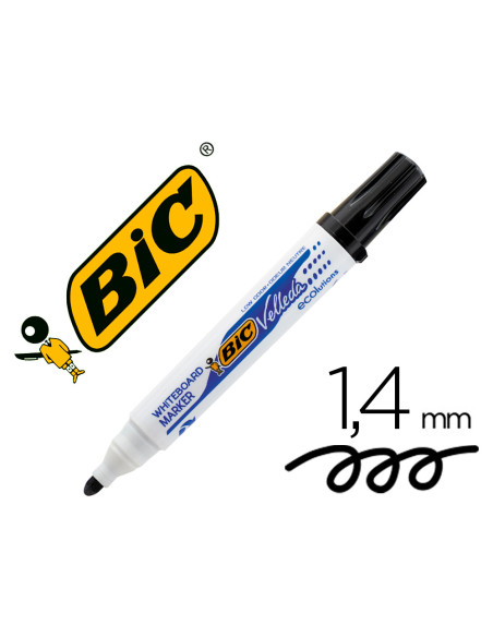 ROTULADOR BIC VELLEDA PARA PIZARRA NEGRO PUNTA RED