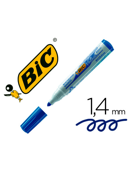 ROTULADOR BIC VELLEDA PARA PIZARRA AZUL PUNTA REDO