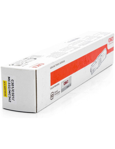 TONER OKI C301DN/C321DN AMARILLO 1500...