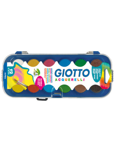 ACUARELA GIOTTO 12 COLORES CON PINCEL...