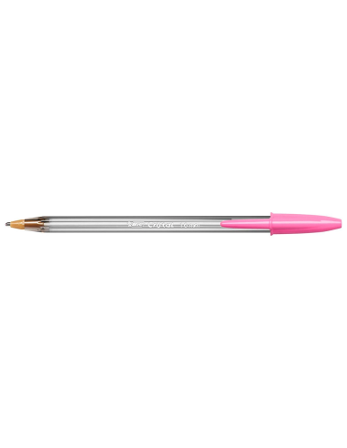 BOLIGRAFO BIC CRISTAL FUN ROSA PUNTA...