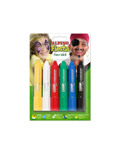 BARRA MAQUILLAJE FACE STICK 6 COLORES...