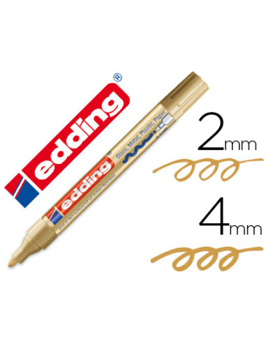 ROTULADOR EDDING PUNTA FIBRA 750 ORO...