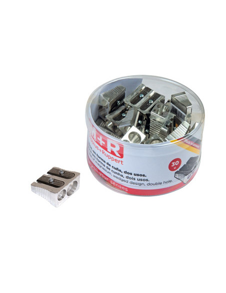 SACAPUNTAS M+R 211 METALICO 2USOS CUÐA BOTE DE 30