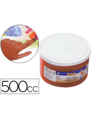 PINTURA A DEDOS JOVI 500 CC MARRON