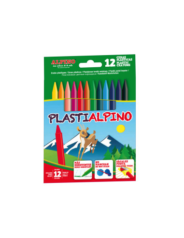 LAPICES CERA ALPINO PLASTI CAJA DE 12...