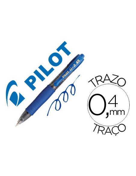 BOLIGRAFO PILOT G-2 PIXIE AZUL TINTA GEL RETRACTIL
