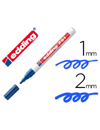 ROTULADOR EDDING PUNTA FIBRA 751 AZUL...