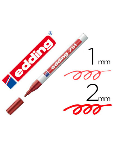 ROTULADOR EDDING PUNTA FIBRA 751 ROJO...