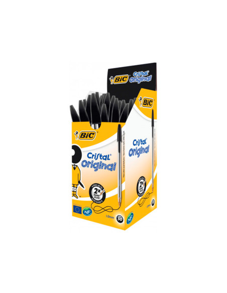 BOLIGRAFO BIC CRISTAL ORIGINAL TINTA NEGRA UNIDAD