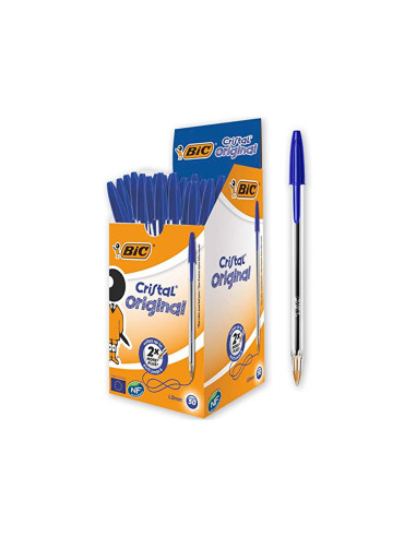 BOLIGRAFO BIC CRISTAL ORIGINAL TINTA...