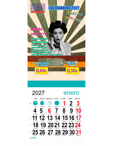 CALENDARIO 2027 FRIGORIFICO