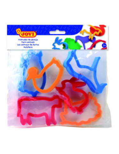 MOLDES ANIMALES GRANJA 6 PIEZAS