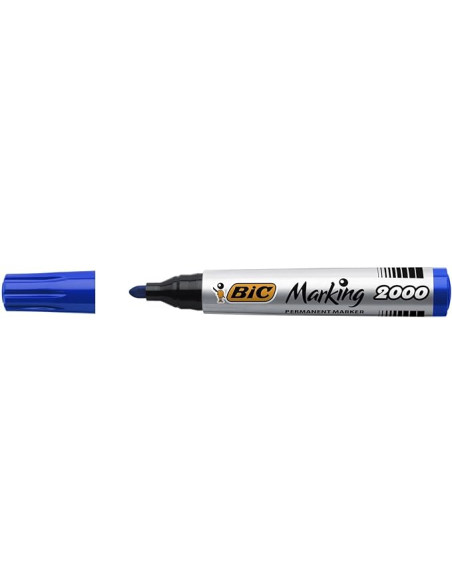 MARCADOR PERMANENTE BIC MARKING 2000 CONICO AZUL